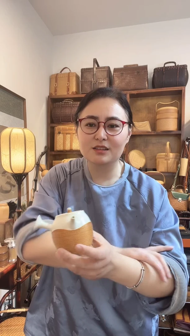 PY178-1竹精编苏打釉侧把