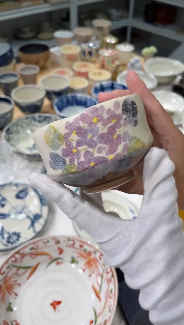瓷片福利 紫阳花茶碗