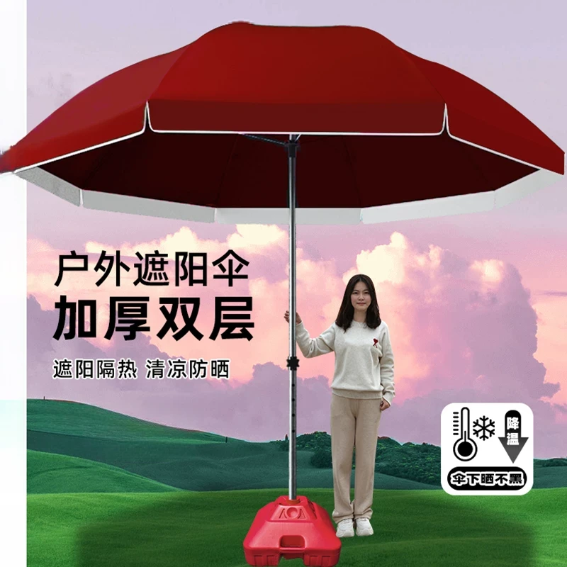 遮阳伞太阳伞大伞户外摆摊专用雨伞大型商用摆地摊大伞庭院伞*