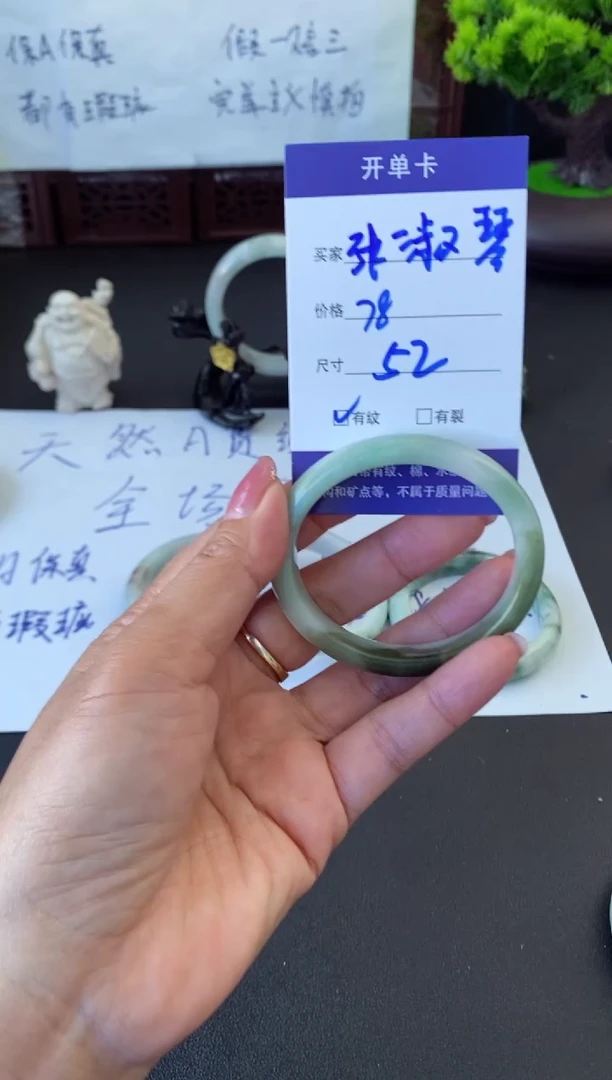 未镶嵌手镯翡翠张*琴翡翠手镯#11