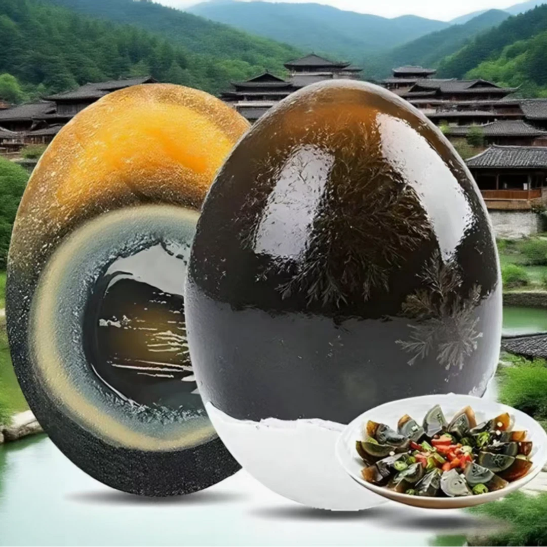 温汤佬【40-50克可试吃2枚】优质松花鸭皮蛋溏心蛋无铅工艺破损包赔