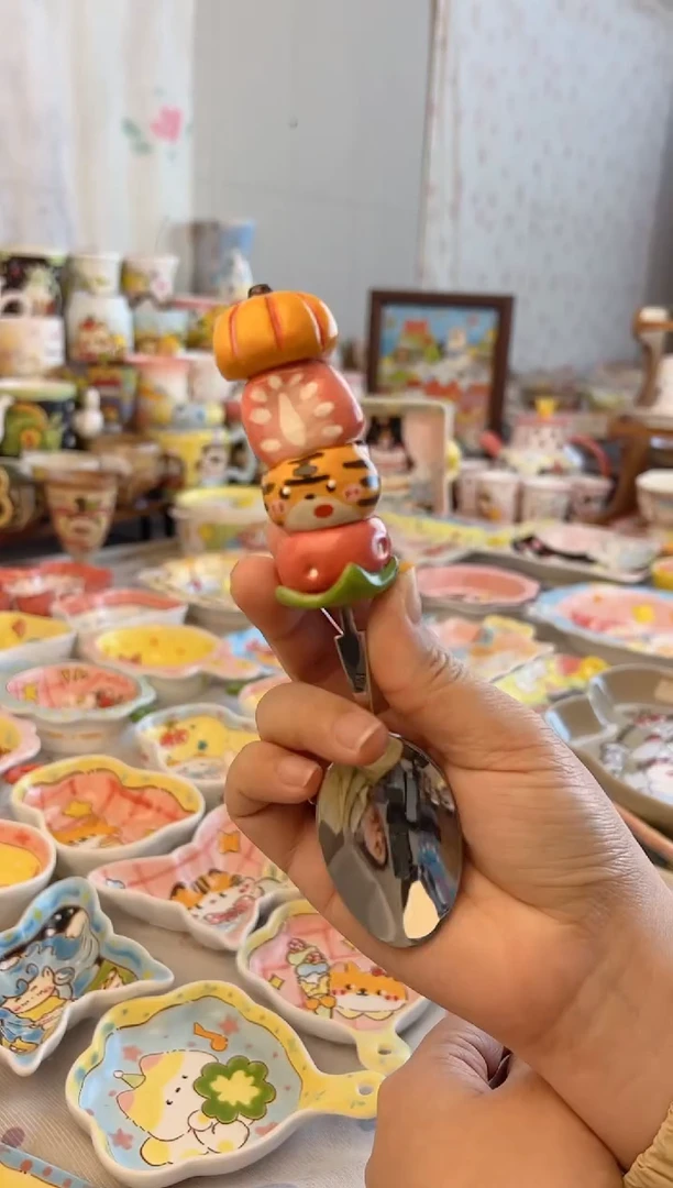 摆件陶景德镇陶瓷手绘微瑕