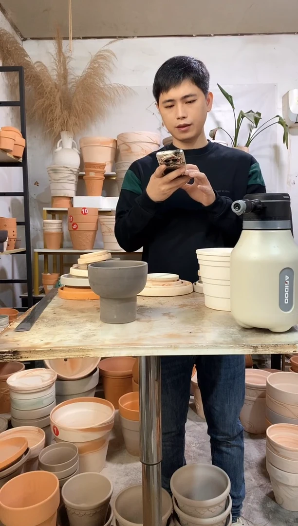 13*12灰陶火锅 无底孔 1盆无托