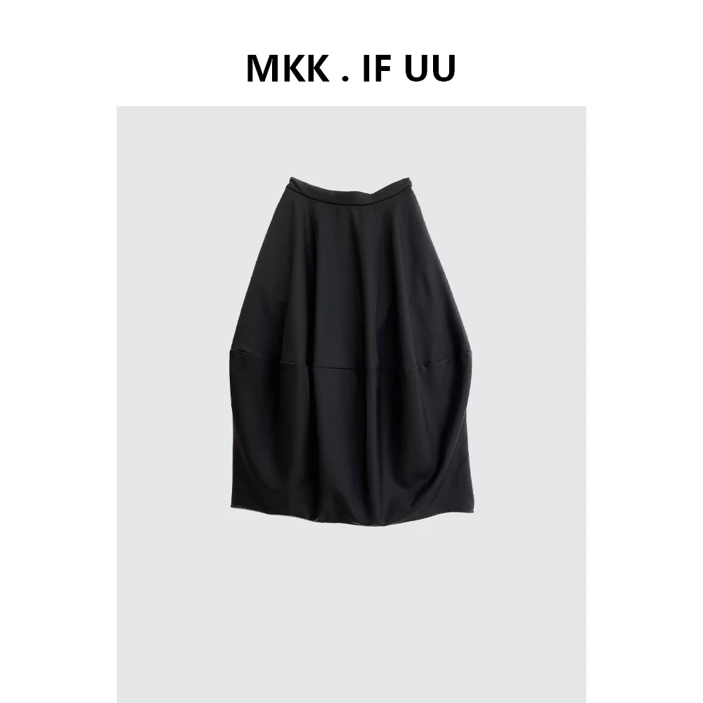 KEKE 推荐 ”张弛有度“立裁不规则肌理感宽松半裙