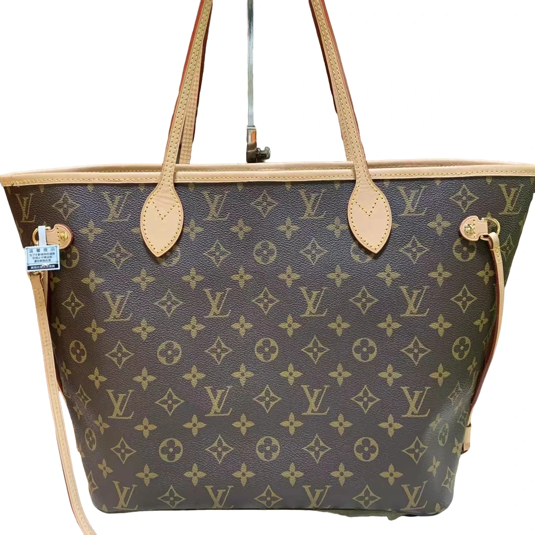 99新 LV lv nf老花中号红色内里单肩包bwz10116
