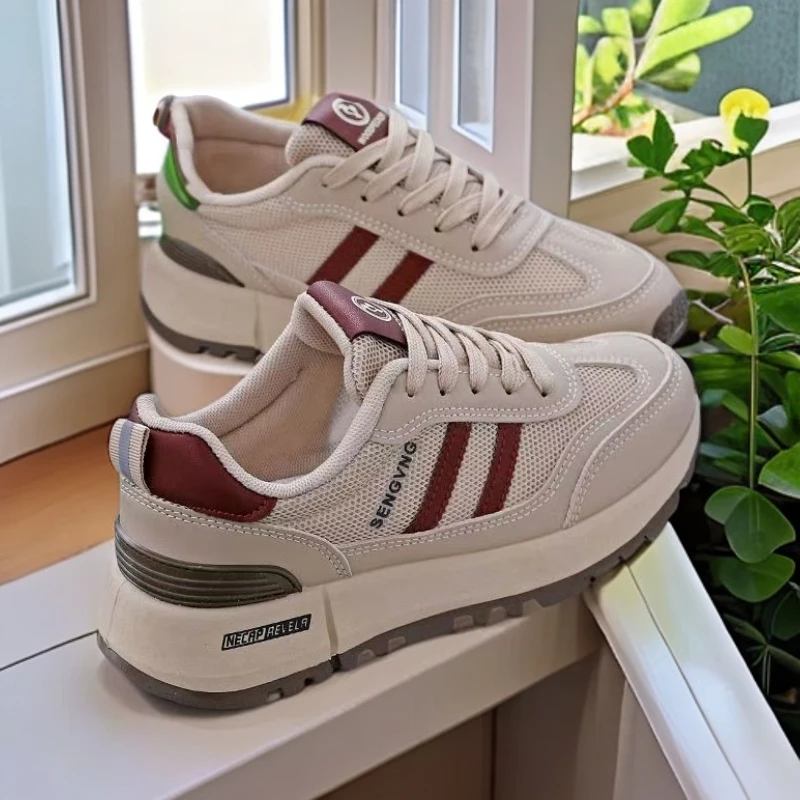 啄木鸟女鞋春秋百搭厚底休闲鞋透气时尚休闲软底男款夏季透气男鞋