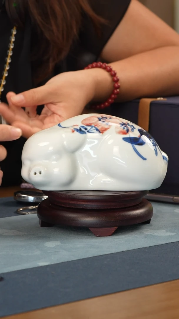 摆件【玉风窑】煤窑 十二生肖大款【猪】微瑕介意勿拍
