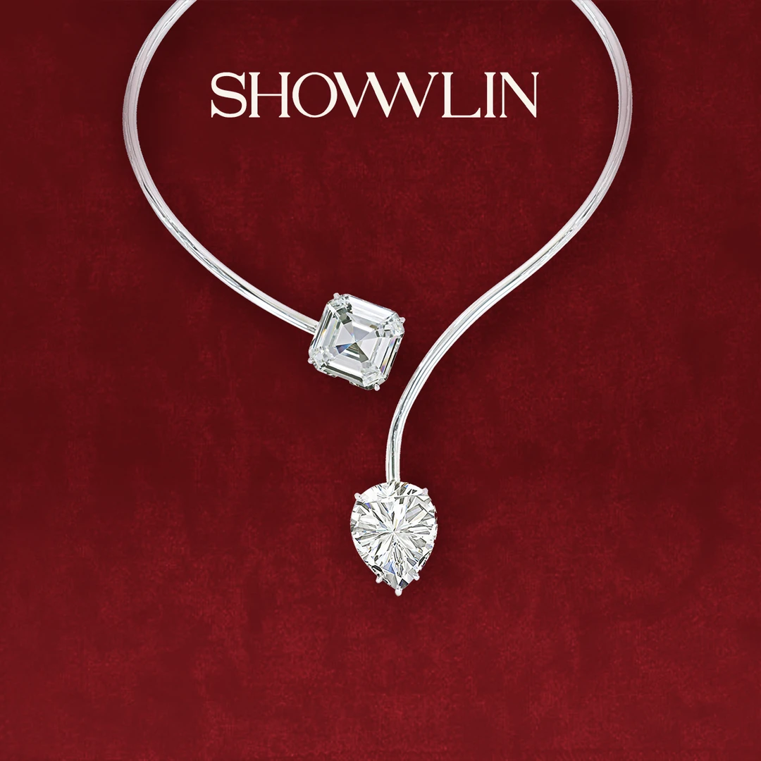 ShownLin 铜合金锆石项链 原创设计师款方糖系列镶钻时尚项链