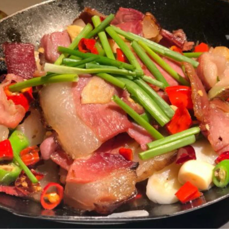 【农家土腊肉】（一称一拍）柴火慢烘熟食喂养土猪腊五花格子肉