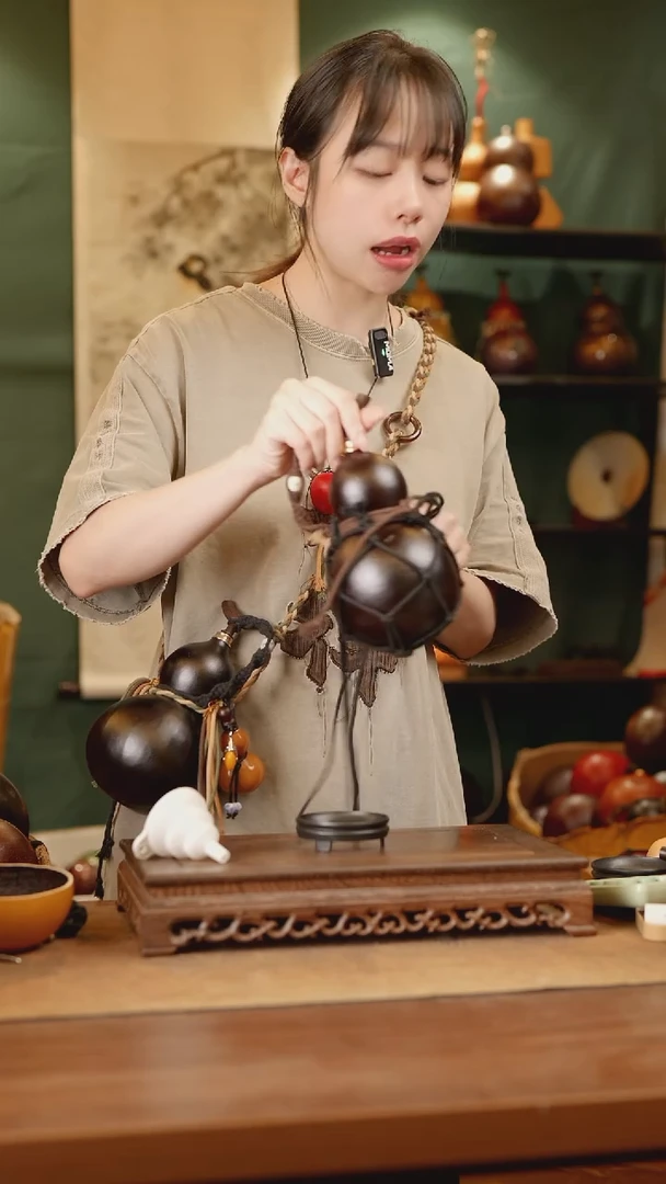 320号精品天然大漆酒葫芦一物一拍~