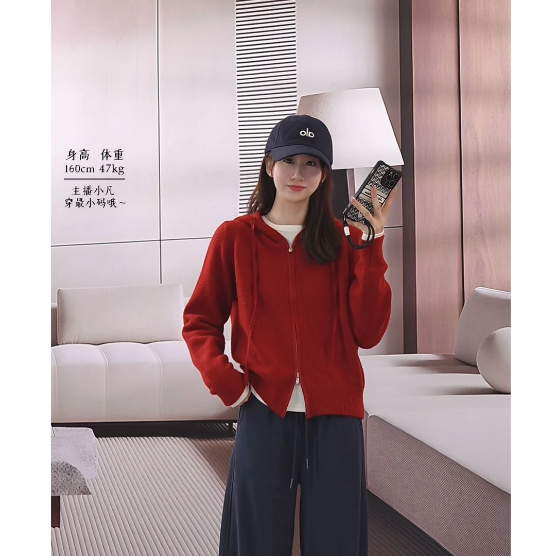 Y.M | 落叶知秋 蜜熊绒 ins风色彩针织温柔显白色系针织毛衣2507