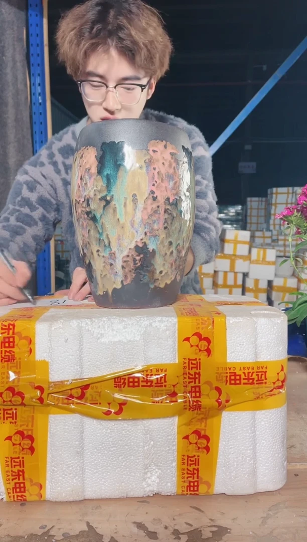 紫砂花盆宜兴紫砂粗陶花盆18-28