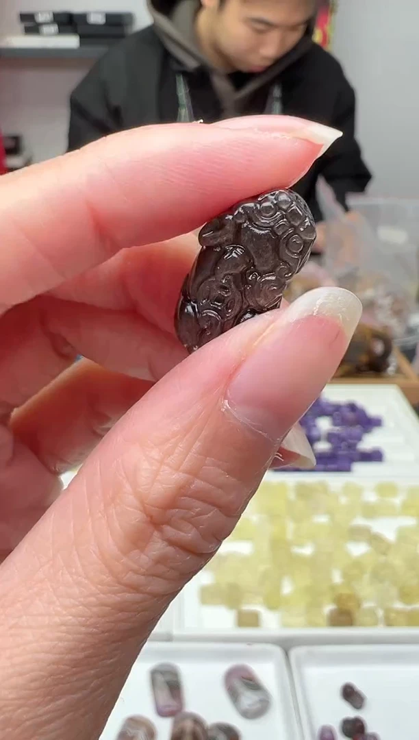 【闪购商品】黑曜岩颈饰未镶嵌56a多样性发其一/2.7/1个