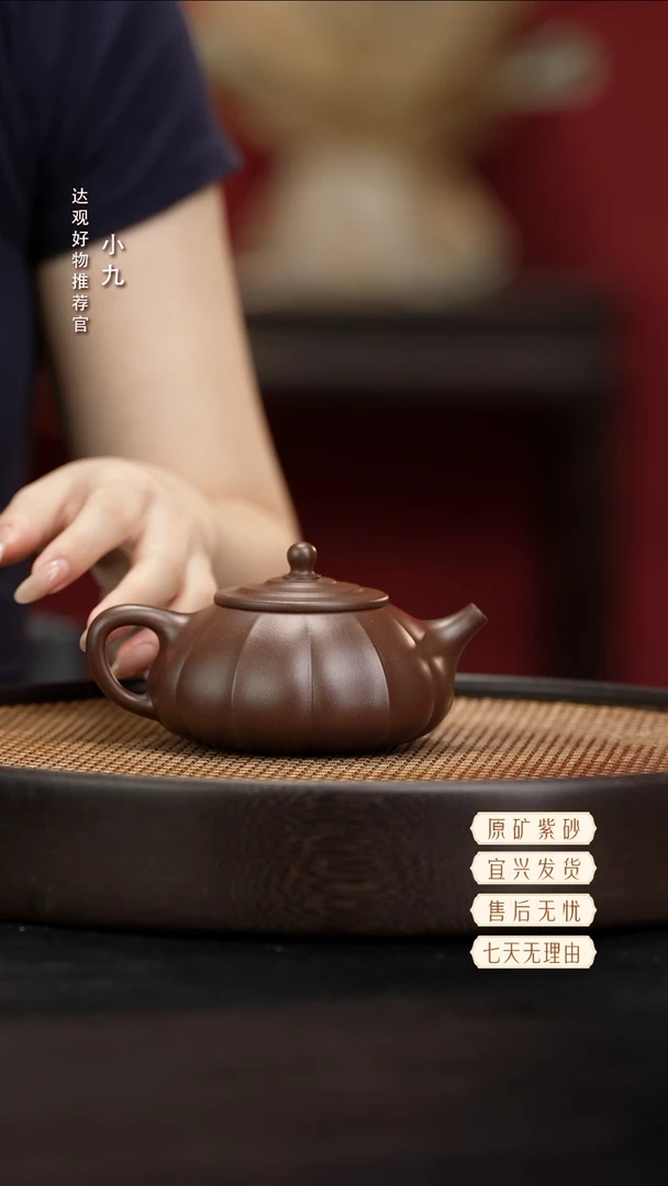 九DG235筋纹石瓢-张成老紫泥240