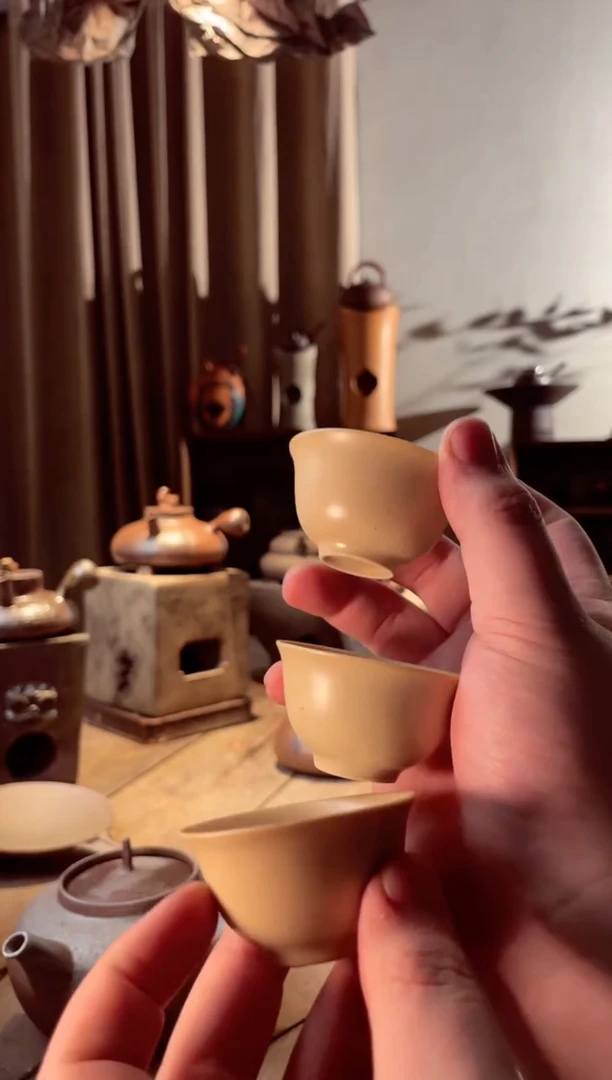 【闪购商品】壶潮州苏打釉杯子30CC 3个 可养