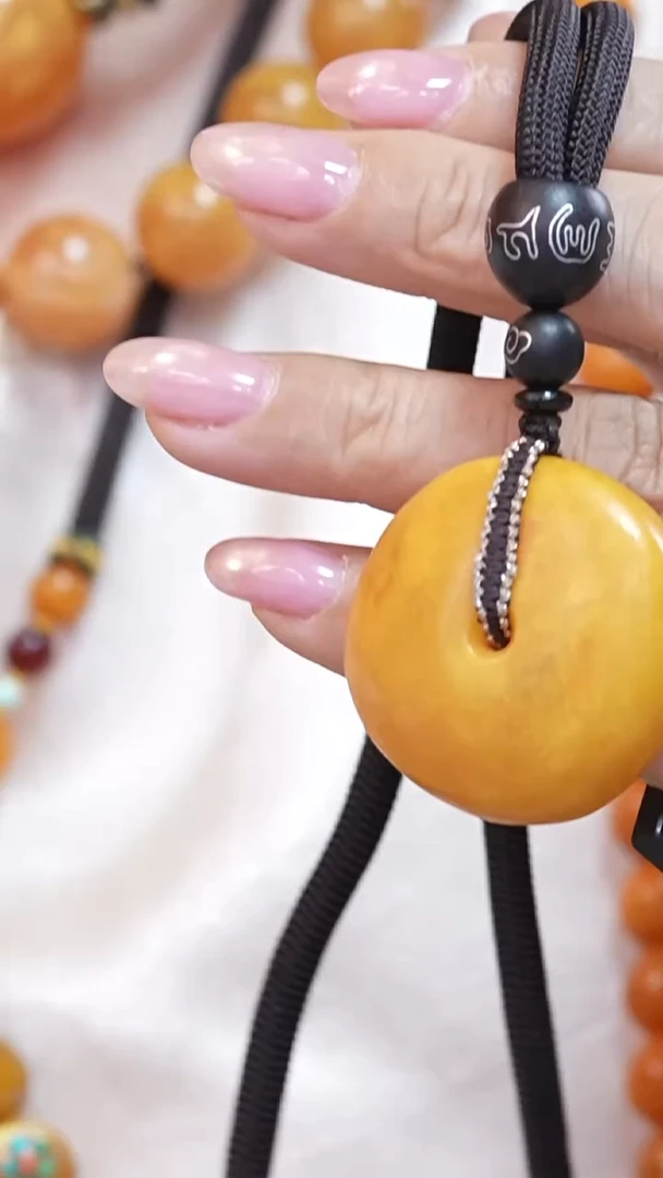 蜜蜡颈饰未镶嵌7669天然蜜蜡珠宝奇石云端妖孽全部保真