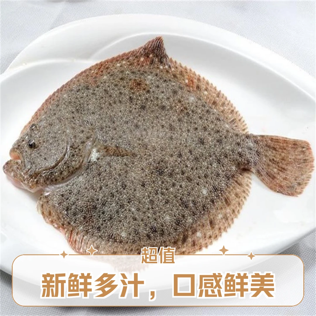 鲜活多宝鱼500g-650g  （默认宰杀）