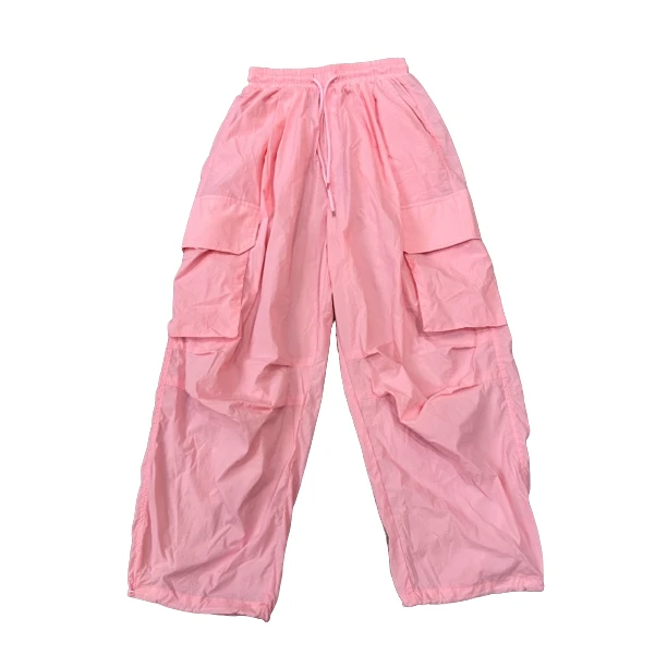 韩版新款纯色工装裤休闲洋气时尚百搭宽松