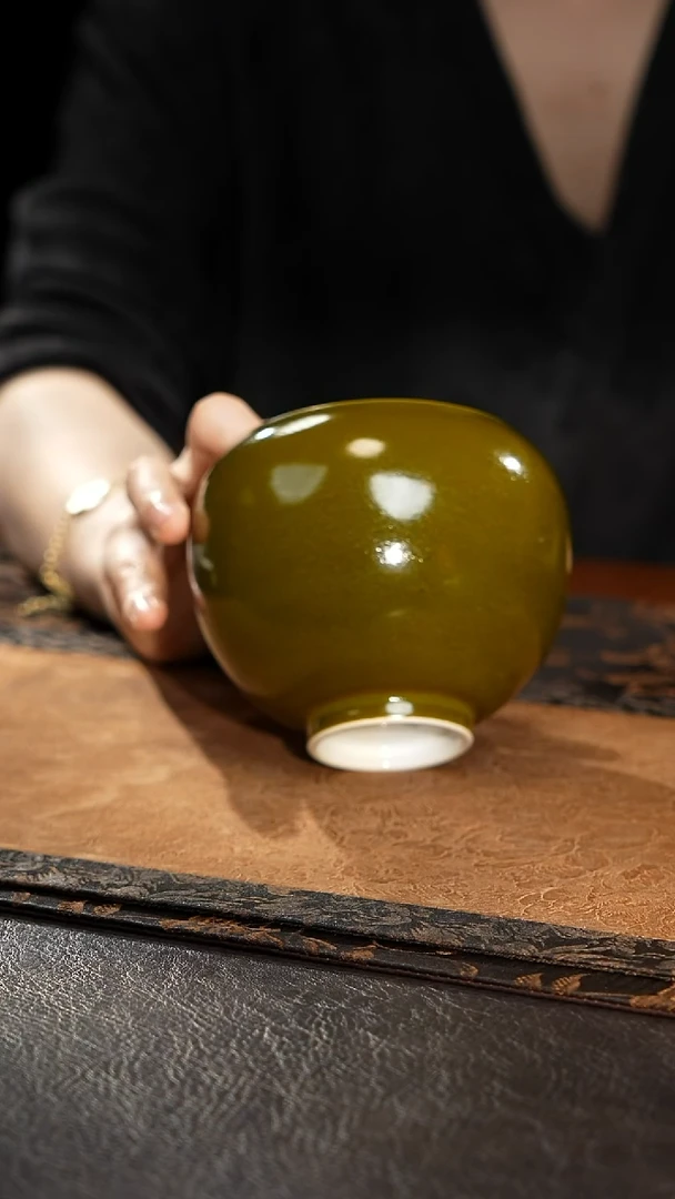 见珊专属闰火堂专属茶叶末鸡心洗