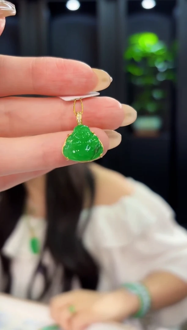 翡翠未镶嵌颈饰 缅料A货/支持复检/一件