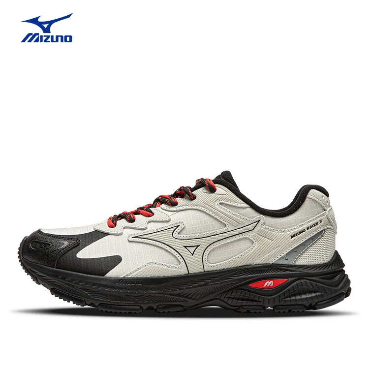 Mizuno/美津浓25加厚减震户外运动跑鞋防泼水RACER S 2.0 红白机