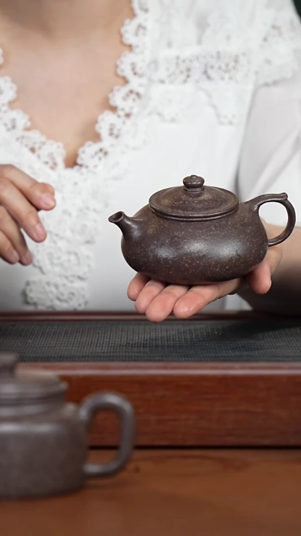 茶壶紫砂天青寒江