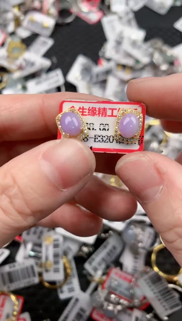 银S925镶嵌戒指翡翠18         8