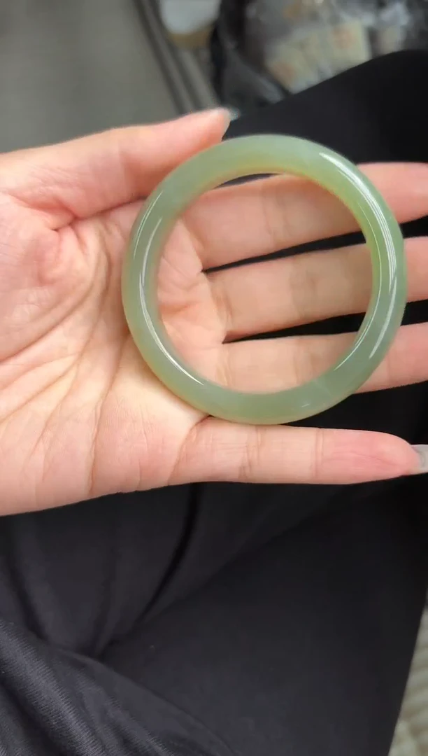 和田玉手镯未镶嵌C-75-55