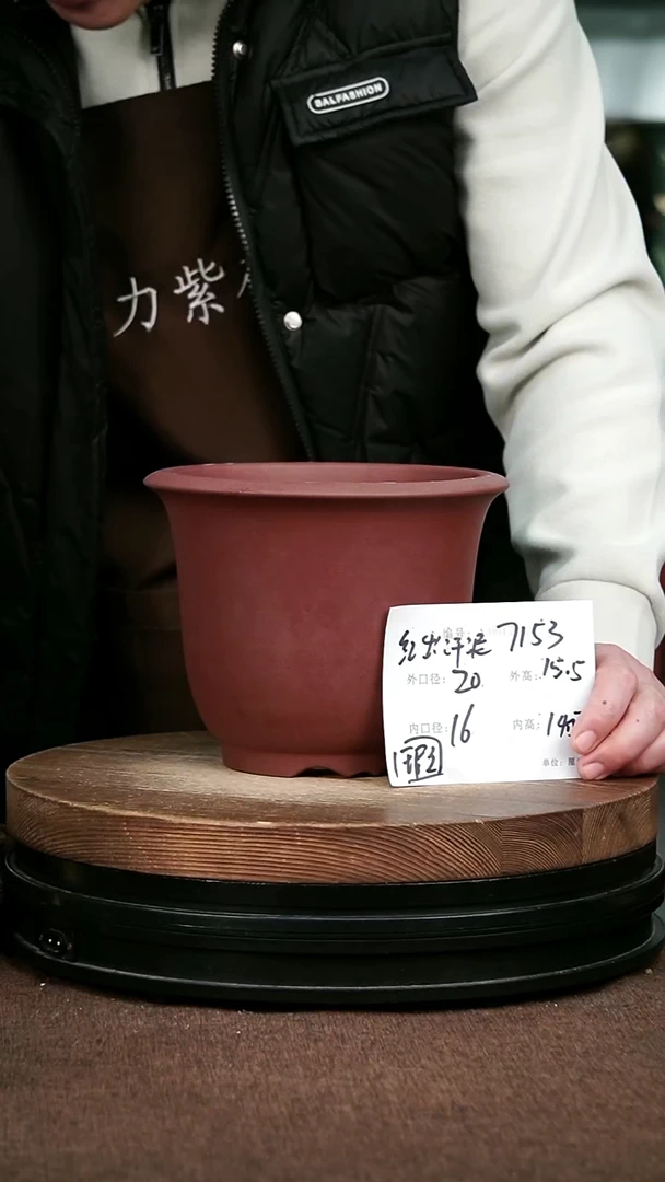 紫砂花盆花卉园艺微瑕7153