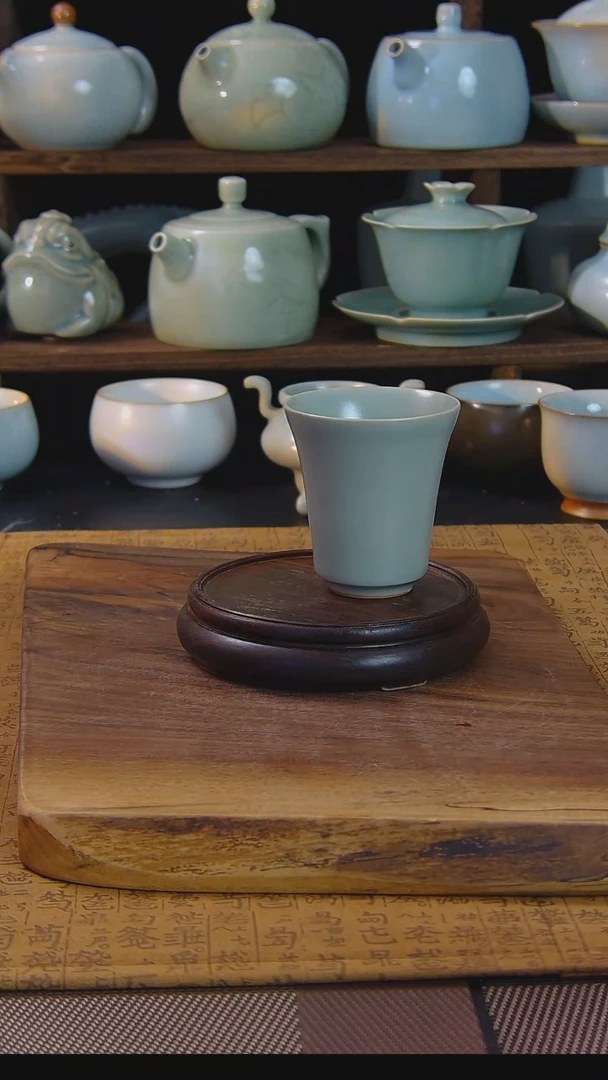 原矿原釉汝瓷福利杯