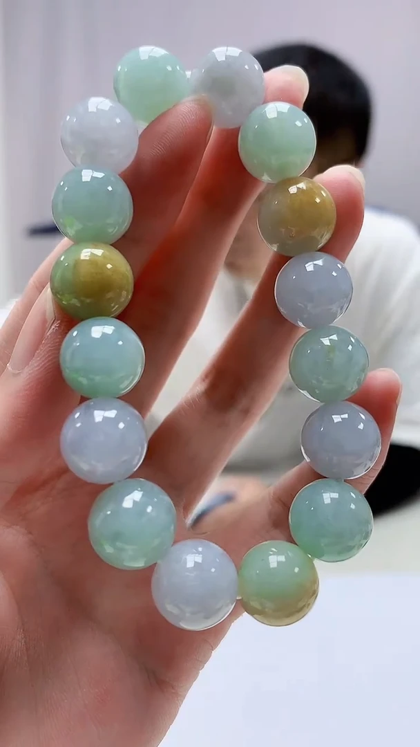 定制翡翠未镶嵌4898zm-毛货手串31