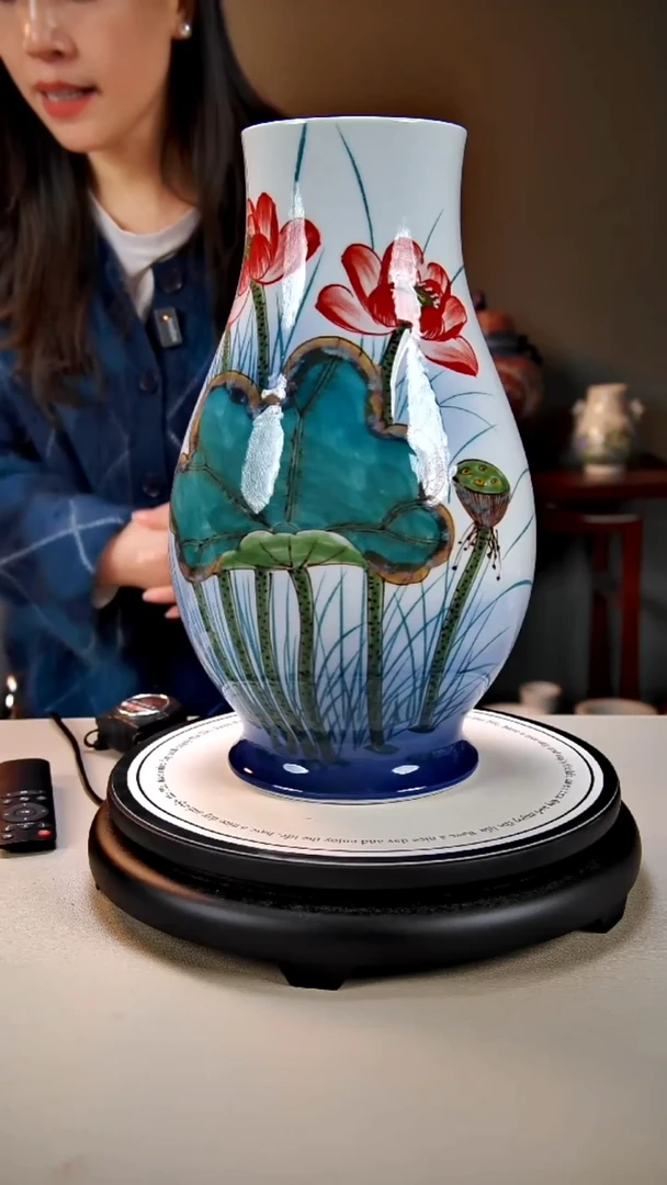 摆件陶景德镇手绘陶瓷19