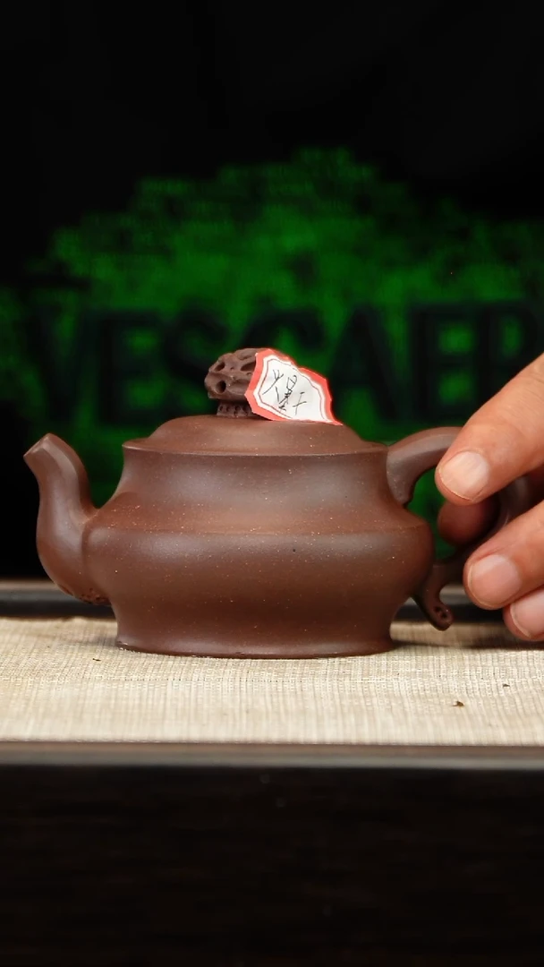 茶壶紫砂微瑕天青磐石