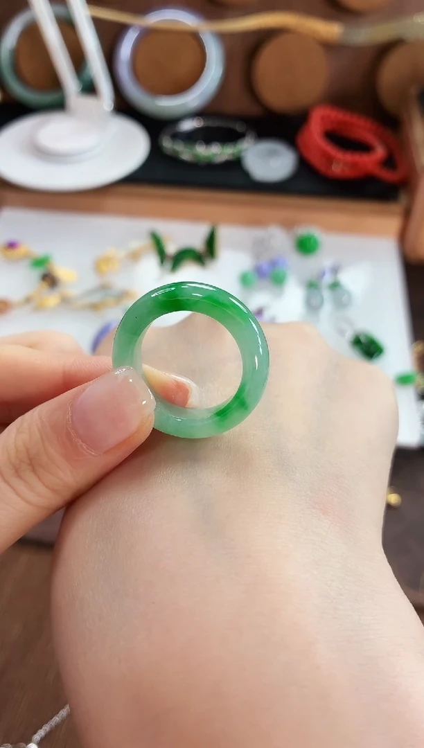 翡翠戒指未镶嵌手饰 20圈