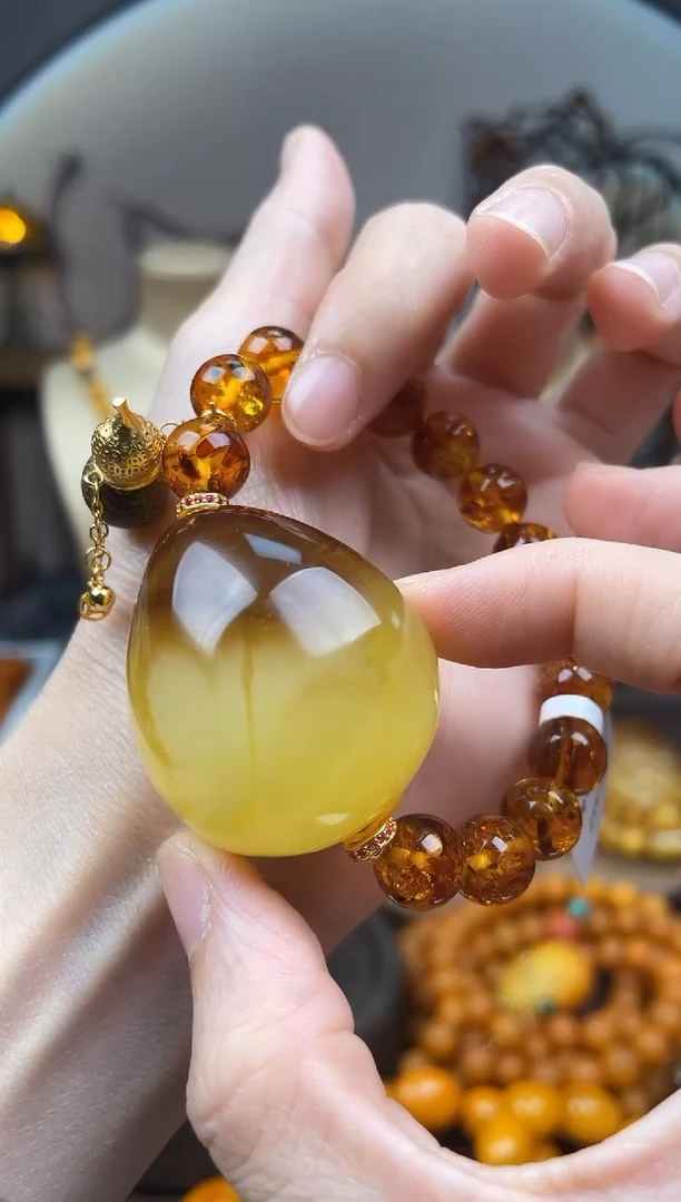 未镶嵌琥珀裸石 首饰 假1赔4（多样性发货1件