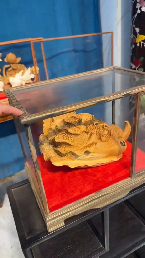 木黄杨木摆件白菜000000