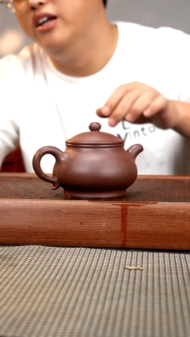 茶壶紫砂zqq 千禧紫泥 潘壶