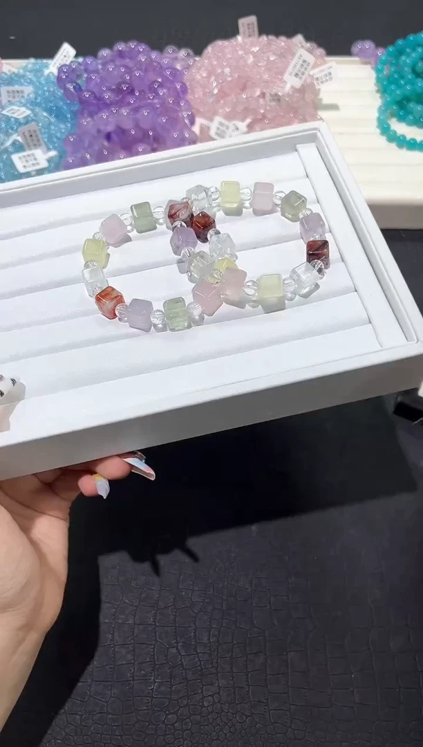 水晶手链未镶嵌68i多样性发其一【1条】默认微瑕