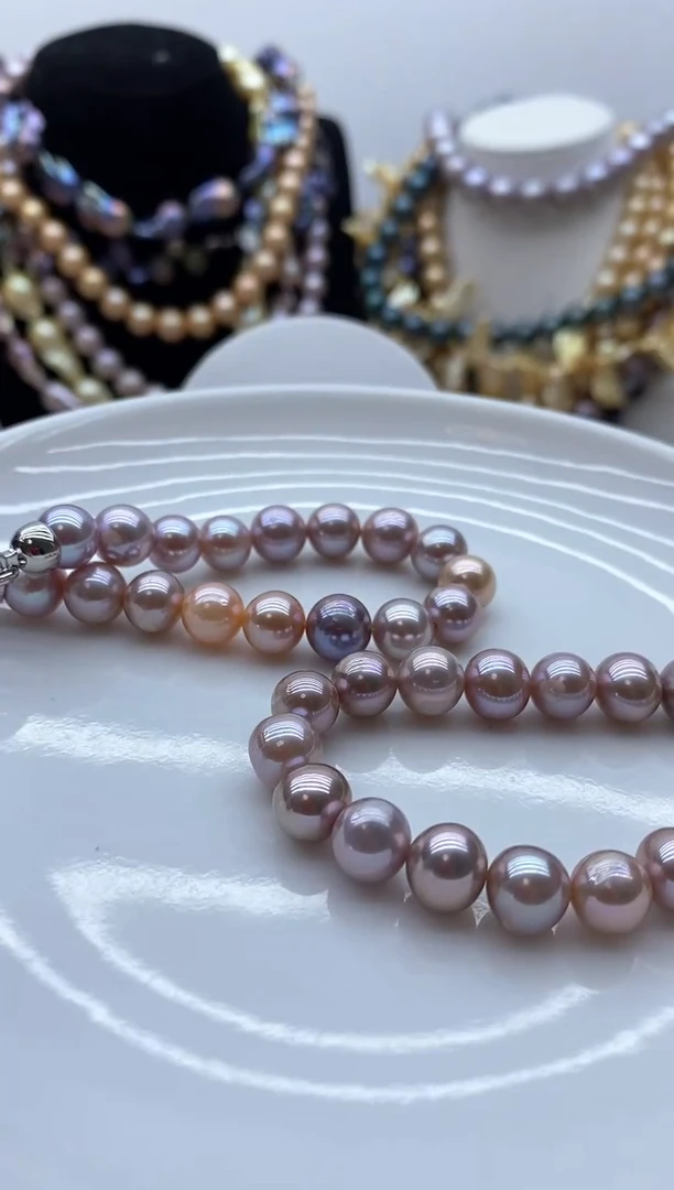 【闪购商品】淡水珍珠颈饰钛钢35