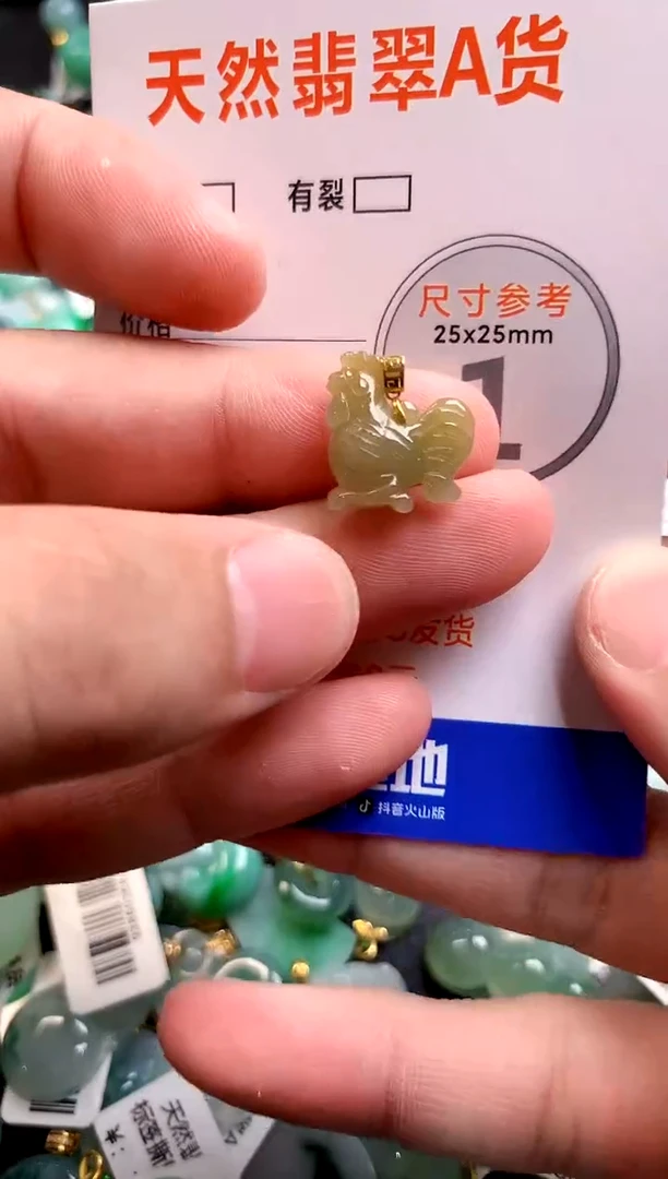 颈饰18K金镶嵌翡翠14007019