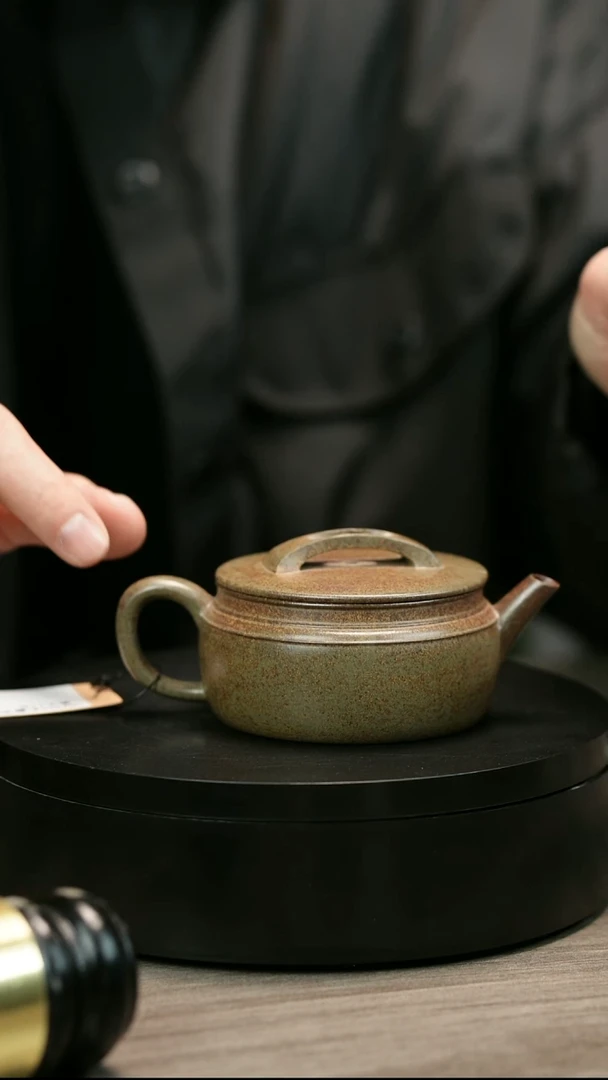 茶壶紫砂?****?H2398史鑫杰段泥光素大口瓦
