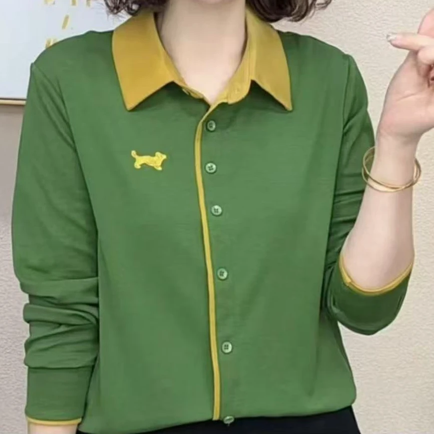 新款春季百搭休闲宽松 时尚洋气气质网红女士显瘦减龄长袖上衣