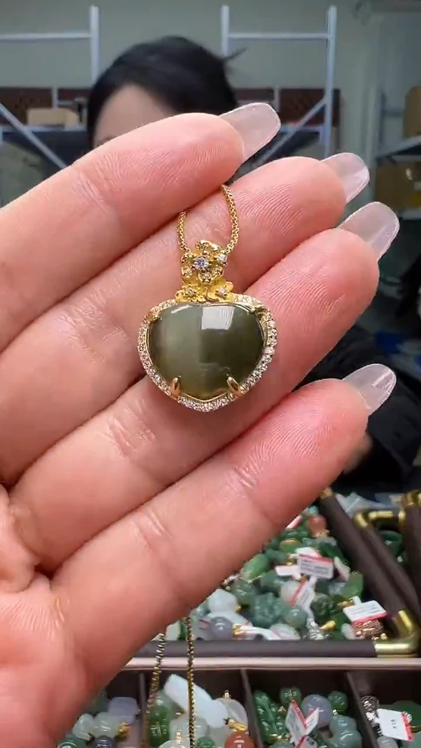 颈饰银S925镶嵌和田玉（多样性发货.发其一)12.17.20