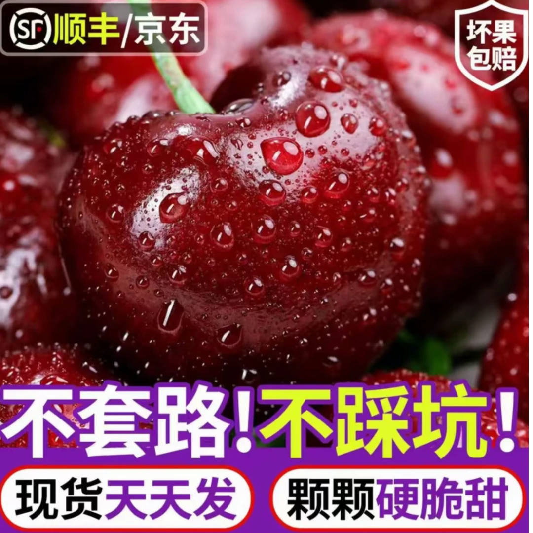【顺丰京东】智利进口车厘子海运应季水果J-4JD内附果径卡