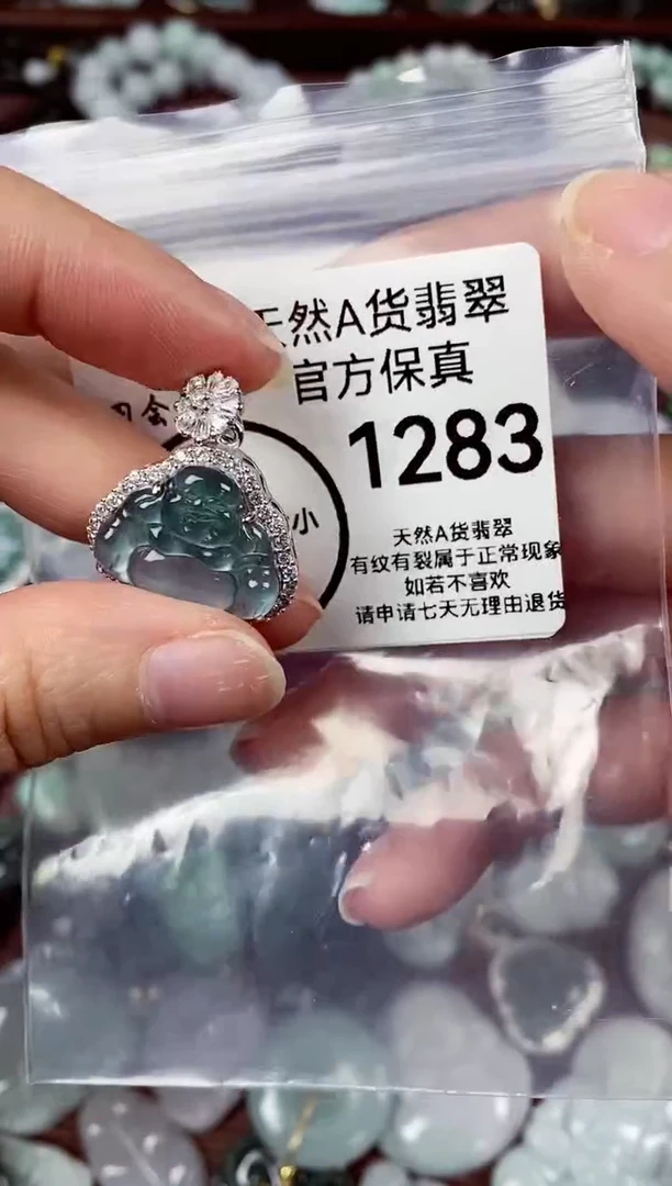 【闪购商品】翡翠颈饰未镶嵌天然A货翡翠1283