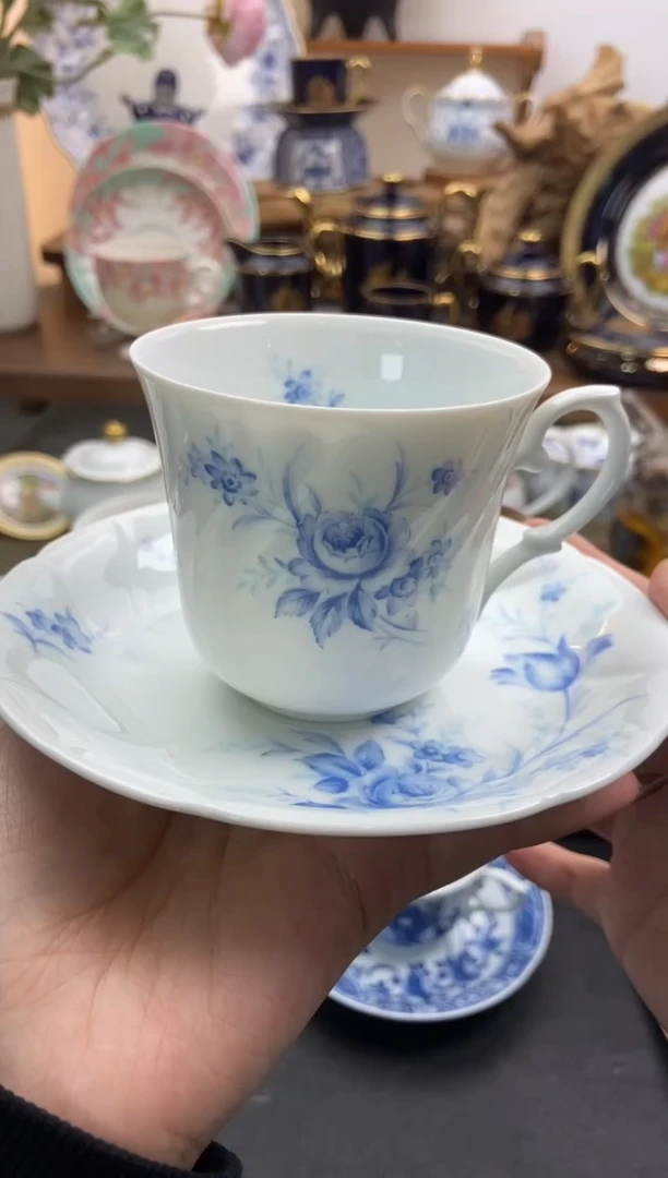 瓷片全新咖啡杯谨慎参拍，防伪帖撕毁无售后