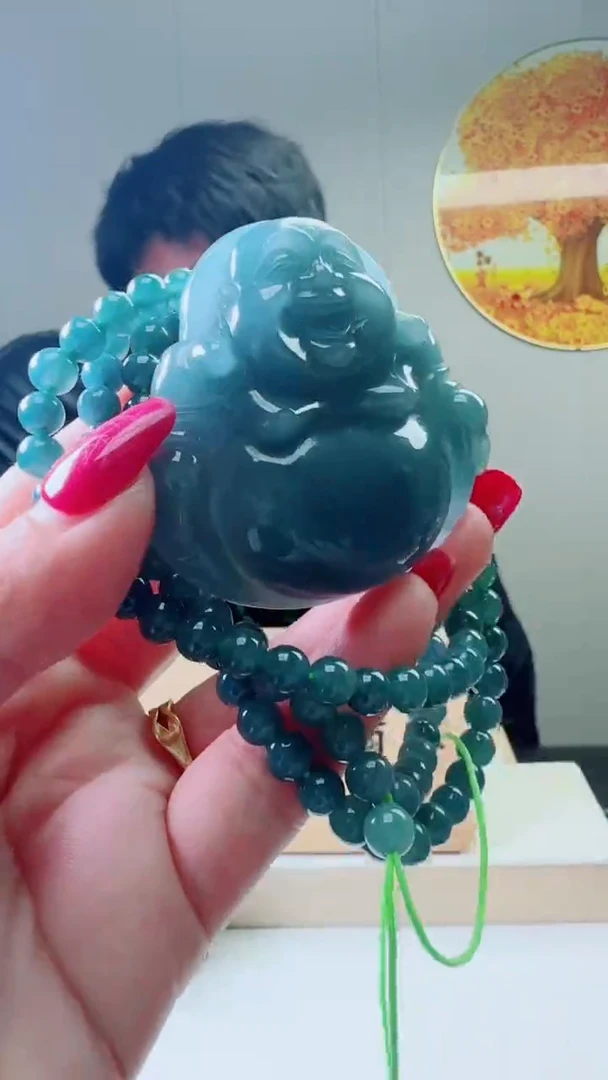 颈饰未镶嵌翡翠天然A货翡翠  多样性随机发其一