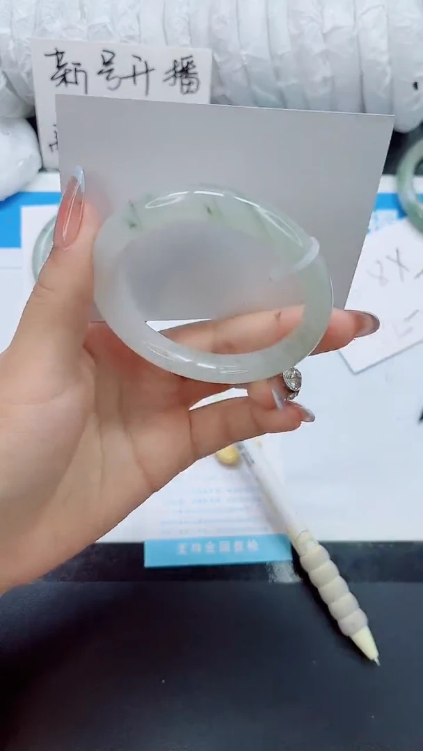 石英质玉手镯未镶嵌0260-圈口56.5