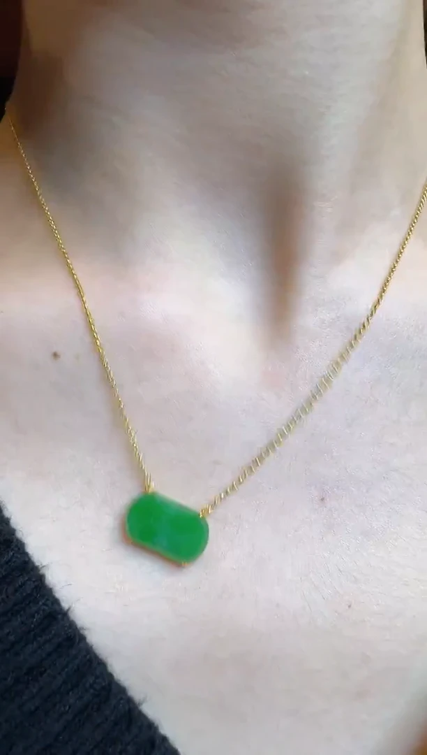 【闪购商品】翡翠套链18K金镶嵌多样性团购发一件