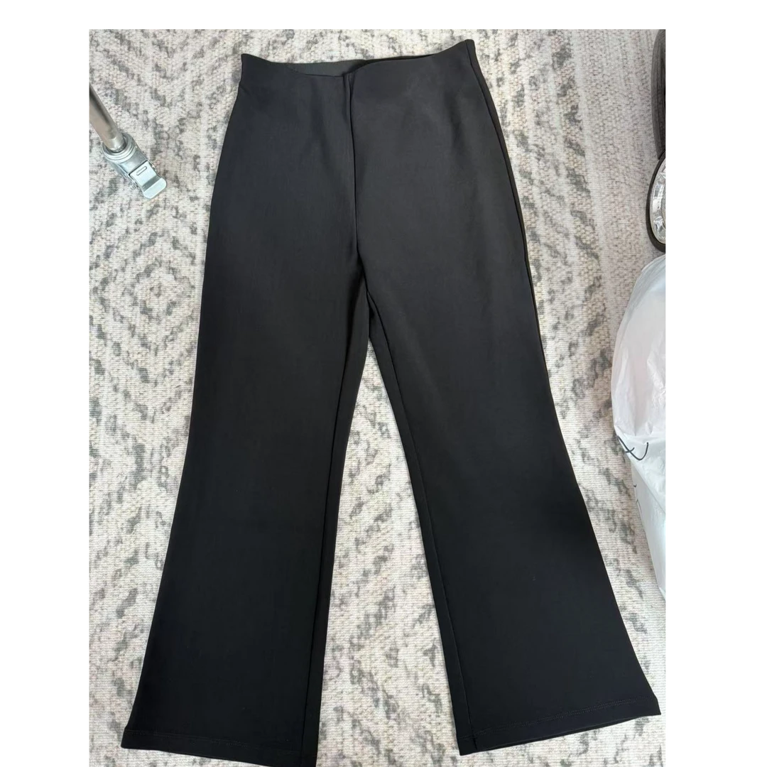 MEET   冬季定制版加绒九分喇叭裤